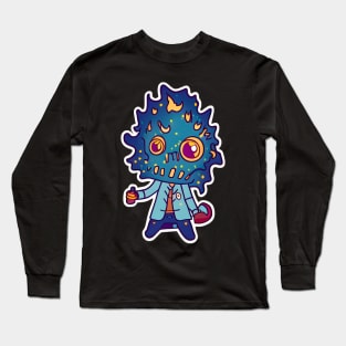 skull halloween Fire styles Galaxy Long Sleeve T-Shirt